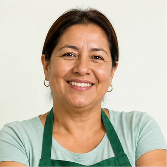Retrato representativo de Rosa, Dueña de un puesto